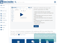 Tablet Screenshot of lawinsider.com